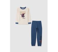 MARVEL, Pijama Infantil De Puro Algodón Azul, Niño, Blanco/azul, Talla: 3-4