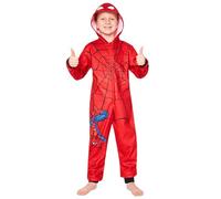 Marvel Pijama Niño - Pijama Niño Entero, Onesie Cierre Cremallera Completo, Edad 3-10 Años, Regalo Navidad (Rojo Spiderman, 4-5 años)