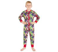 Marvel Pijama Niño - Pijama Niño Entero, Onesie Cierre Cremallera Completo, Edad 3-10 Años, Regalo Navidad (Multicolor Avengers, 7-8 años)