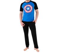 Marvel - Pijama para Hombre - Avengers Capitán América - Small