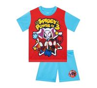 Marvel Pijama para Niños, Conjunto De Pijama De Spidey Y Sus Asombrosos Amigos, Manga Corta para Niños, Azul 3-4 Años
