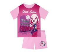 Marvel Pijamas Niña, Spidey y Sus Sorprendentes Amigos Pijamas Niñas, Conjunto de Pijama Ghost-Spider para Invierno, Tallas de 18 Meses a 8 Años