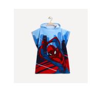 Jerry Fabrics Poncho de Toalla de algodón Marvel Spiderman para niños - 115x50cm | Poncho con Capucha de Toalla de baño | Toalla de Surf para Piscina | Albornoz Suave y Absorbente para niños de 3 a 6
