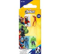 MARVEL - Protector Cepillo de Dientes Avengers - Hulk, Capitán América, Spider-Man, Iron Man - Tamaño Viaje Infantil - Tapa Plástica Divertida e Higiénica - Producto Oficial Disney Marvel