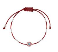 Marvel Pulsera con escudo del Capitán América de Plata de Ley y Correa Ajustable de Cuero Negro para Niños, Talla única, Plata de ley