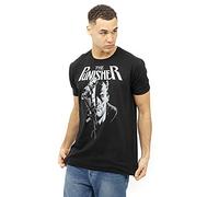MARVEL Punisher Rifle T-Shirt Camiseta, Negro, XL para Hombre