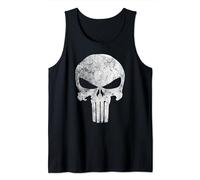 Marvel Punisher Skull Symbol Distressed Camiseta sin Mangas