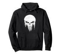 Marvel Punisher White Punisher Graffiti Skull Sudadera con Capucha