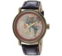 Marvel Reloj analógico para Hombres de Cuarzo con Correa en Cuero sintético WMA000196