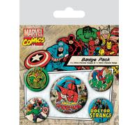 Marvel retro - badge pack spider-man, 4 x 25 mm & 1 x 38 mm