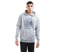 Marvel Retro Shield Logo Hoodie Sudadera con Capucha, Grey Heather, Small para Hombre