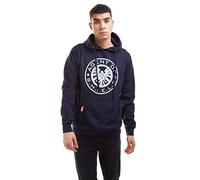 Marvel Retro Shield Logo Hoodie Sudadera con Capucha, Navy Blue, Large para Hombre