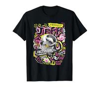 Marvel Rivals Jeff The Landshark Marker Pen Trend Camiseta, Hombre, Negro, 4XL