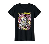 Marvel Rivals Jeff The Landshark Marker Pen Trend Camiseta, Mujer, Negro, S