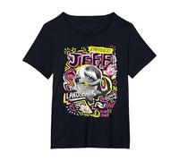 Marvel Rivals Jeff The Landshark Marker Pen Trend Camiseta, Mujer Tallas Grandes, Negro, 2XL Grande