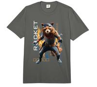 Marvel Rocket Raccoon Avengers Endgame Info Portrait Comfort Colors Adult Heavyweight T-Shirt