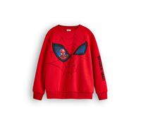 Marvel Sudadera Spiderman Boys | Jersey de Cuello Redondo con gráfico de superhéroes para niños en Rojo | Regalo de mercancía de Arte de Personajes de cómic