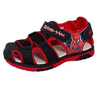 Marvel Sandalias de Deporte Spiderman para niños, Zapatos de Caminar de Punta Cerrada, fácil de abrochar con Correas Ajustables