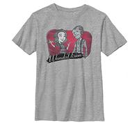 Marvel Scarlet Wandavision Camiseta, Sportlich Heather, XL para Niños