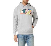 Marvel Scrapbook Logo Hoodie Sudadera con Capucha, Grey Heather, Large para Hombre