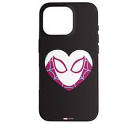 Marvel Spider-Gwen Ghost Spider - Máscara de corazón para el día de San Valentín Carcasa para iPhone 16 Pro