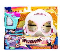 Marvel Spider-Man: Across The Spider-Verse Spider-Gwen Web-Shot Slinger Mask and Blaster Set, Spider-Man Web Shooter Toy, Super Hero Toys para niñas y niños de 5 años en adelante