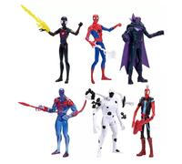 Marvel Spider-Man Across The SpiderVerse Figura Ultimate Showdown de 6 pulgadas, paquete de 6