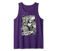 Marvel Spider-Man Anarchic Spider-Punk with Great Power Camiseta sin Mangas, Hombre, Morado, L