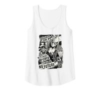 Marvel Spider-Man Anarchic Spider-Punk with Great Power Camiseta sin Mangas, Mujer, Blanco, L