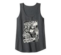 Marvel Spider-Man Anarchic Spider-Punk with Great Power Camiseta sin Mangas, Mujer, Jaspeado Oscuro, XL