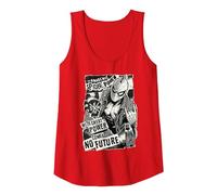 Marvel Spider-Man Anarchic Spider-Punk with Great Power Camiseta sin Mangas, Mujer, Rojo, L