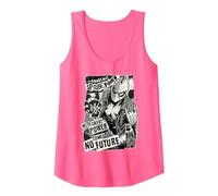 Marvel Spider-Man Anarchic Spider-Punk with Great Power Camiseta sin Mangas, Mujer, Rosado Neón, M