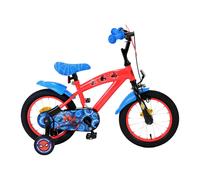 Marvel Spider-Man Bicicleta de Niños - Chicos - 14 Pulgadas - Rojo/Azul