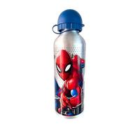 Marvel Spider-Man Botella Reutilizable, Diseño Aluminio Resistente, Botella de Agua para Niños, Cantimplora Spiderman Botella de Viaje, Capacidad 500 ml | Morado