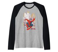 Marvel Spider-Man: Brand New Day Animated Style Spidey Pose Camiseta Manga Raglan