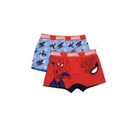 Marvel Spider-Man - Calzoncillos tipo bóxer para niño, algodón, multicolor, paquete de 2 unidades, Set 1, 6-8 anni