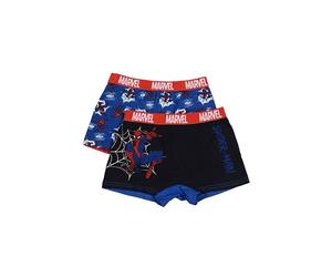 Marvel Spider-Man - Calzoncillos tipo bóxer para niño, algodón, multicolor, paquete de 2 unidades, Set 2, 5-6 anni