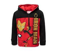 Marvel Spider-Man Capitán América Hulk Spider Verse Avengers Miles Morales Sudadera con capucha de forro polar con media cremallera para niños pequeños a grandes