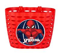 Marvel Spider-Man Cesta de Manillar Infantil, Cesta de niño para Bicicleta, Patinete 20x15x16 cm (A)