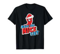 Marvel Spider-Man Christmas Santa Hat Made The Nice List Camiseta