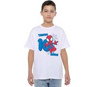 Marvel Spider-Man Cute Spidey Cumpleanos 10 Anos, White, 5-6