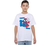 Marvel Spider-Man Cute Spidey Cumpleanos 12 Anos, White, 7-8