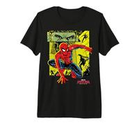 Marvel Spider-Man: Day Comic Art Spidey Vs Villains Camiseta Premium