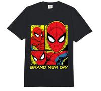 Marvel Spider-Man: Day Comic Panels of Spider-Man Comfort Colors Adult Heavyweight T-Shirt