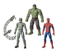Marvel Spider-Man Day, Pack Triple de Figuras Titan Series de Spider-Man, Hulk y Marvel'S Scorpion, Juguetes y Figuras de superhéroes para niños y niñas, A Partir de 4 años