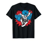Marvel Spider-Man: Day Pop Art Spidey and Skyline Camiseta