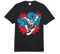 Marvel Spider-Man: Day Pop Art Spidey and Skyline Comfort Colors Adult Heavyweight T-Shirt