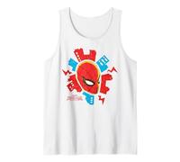 Marvel Spider-Man: Day Spider-Man Mask and City Camiseta sin Mangas