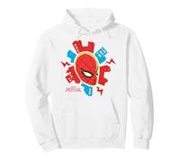 Marvel Spider-Man: Day Spider-Man Mask and City Sudadera con Capucha