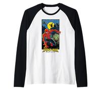 Marvel Spider-Man: Day Spidey Surrounded by Foes Camiseta Manga Raglan